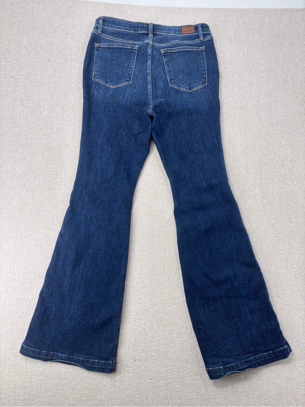 Judy Blue High-Rise side seam retro Dark wash Flare sunset stroll  jeans 13/31 - Picture 4 of 12